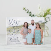 Christelijke Tekst Kerst Kaart (Staand voorkant)