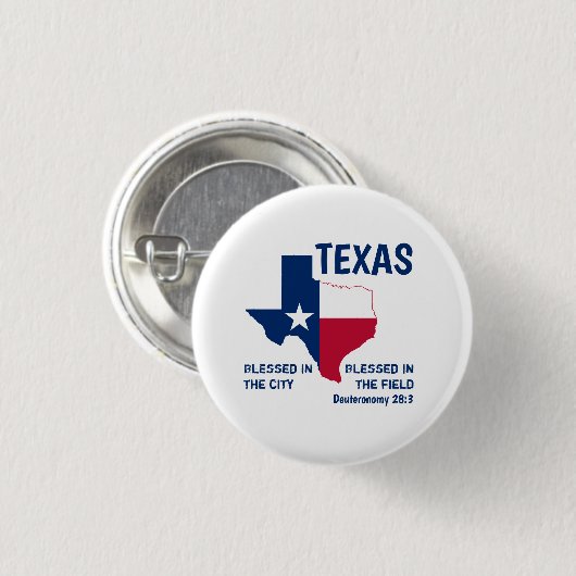 CHRISTELIJKE TEXAS-scripts zonder toevoeging Ronde Button 3,2 Cm (Voorkant /achterkant)