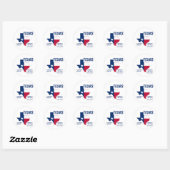 CHRISTELIJKE TEXAS-scripts zonder toevoeging Ronde Sticker (Vel)