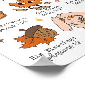 Christelijke Thanksgiving Bijbelvers Ik ben Tha Poster (Hoek)