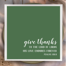 Christelijke Thanksgiving Bijbelvers Stijlvol Servet
