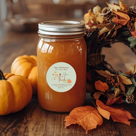 Christelijke Thanksgiving Bijbelvers | voorkeur Do Ronde Sticker