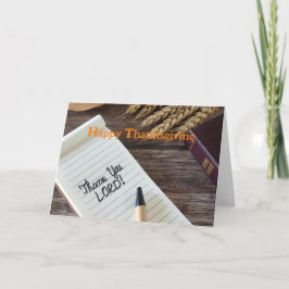 Christelijke Thanksgiving Feestdagen Kaart