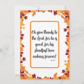 Christelijke Thanksgiving Feestdagenkaart (Voorkant)