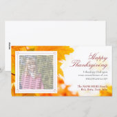 Christelijke Thanksgiving fotokaart Feestdagenkaart (Voorkant / Achterkant)