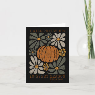 Christelijke Thanksgiving, ik zal Hem prijzen in a Kaart