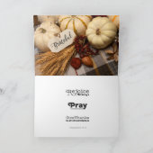 Christelijke Thanksgiving kaart (Binnen)