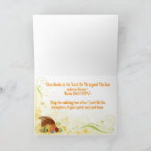 Christelijke Thanksgiving kaart (Binnen)