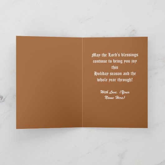 Christelijke Thanksgiving overvloedige oogst Kaart (Binnen)