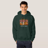 Christelijke Thanksgiving pompoen DANKBARE familie Hoodie (Voorkant volledig)