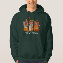 Christelijke Thanksgiving pompoen DANKBARE familie Hoodie