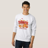 Christelijke Thanksgiving pompoen DANKBARE familie Trui (Voorkant volledig)