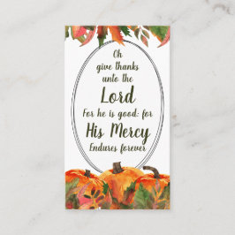 Christelijke Thanksgiving Prayer Oh geef Bedankt Plaatskaartje