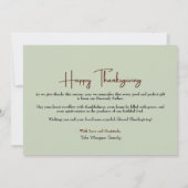 Christelijke Thanksgiving Psalm 107:1 | Aangepaste Feestdagenkaart (Achterkant)