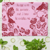 Christelijke theedoek Zijn ogen staan op de Sparro (Gevouwen)