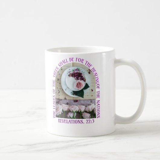 Christelijke theemok met helende Bijbeltekst Koffiemok (Rechts)
