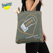 Christelijke thema liefde uw naaste Johannes 15:12 Tote Bag