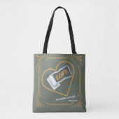 Christelijke thema liefde uw naaste Johannes 15:12 Tote Bag (Voorkant)