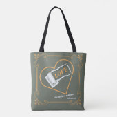 Christelijke thema liefde uw naaste Johannes 15:12 Tote Bag (Achterkant)