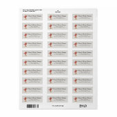 Christelijke thema's retouradres  etiket (Full Sheet)