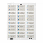 Christelijke thema's retouradres etiket (Full Sheet)