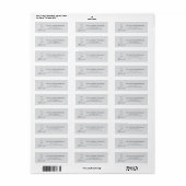 Christelijke thema's retouradres etiket (Full Sheet)
