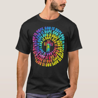 Christelijke Tie Dye God is Dope Gift for Kids & T T-shirt