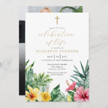 Christelijke Tropische Viering van het Leven Foto