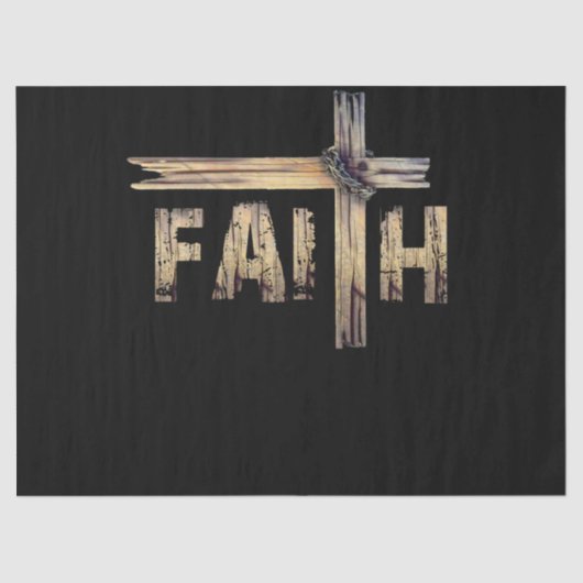 Christelijke trouw en dwars - Christelijk geloof Tissuepapier (Voorkant)