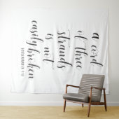 Christelijke Trouwachtergrond | Drie streng touw Wandkleed (In Situ (horizontaal))