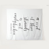 Christelijke Trouwachtergrond | Driedraads Touw Wandkleed (Voorkant (horizontaal))