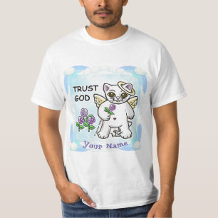 Christelijke Trust God Kitty cat T-shirt