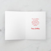 Christelijke Tulp Happy Birthday Kaart (Binnen)