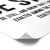 Christelijke typografie bijbelversie poster (Hoek)