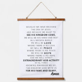 Christelijke typografische wand hangend wandkleed (Voorkant)