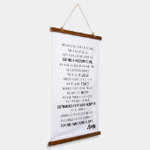 Christelijke typografische wand hangend wandkleed (Gebogen)