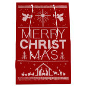 Christelijke Ugly KerstSweater Merry Christus Mas Medium Cadeauzakje (Voorkant)