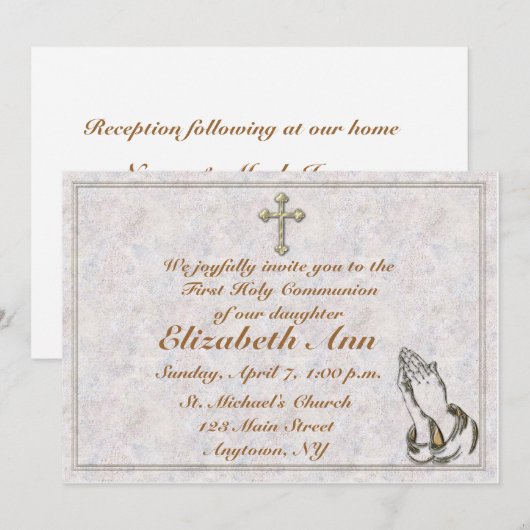 Christelijke uitnodiging (Voorkant / Achterkant)