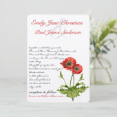 Christelijke uitnodiging tot het uitzenden van rod (Staand voorkant)