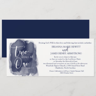 Christelijke uitnodiging tot huwelijk - Waterverf