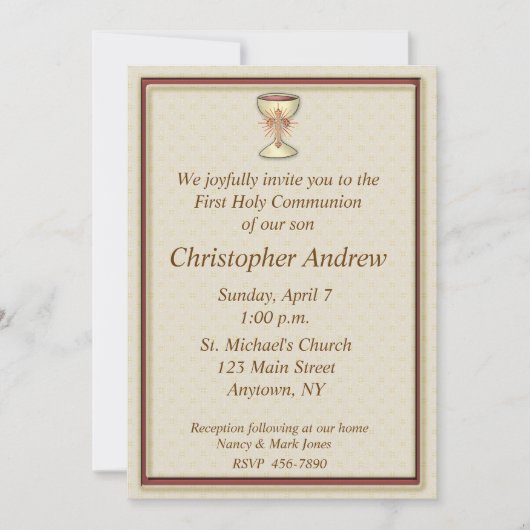 Christelijke uitnodiging tot inschrijving (Voorkant)