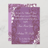 Christelijke uitnodiging tot Paars uitzending (Voorkant / Achterkant)