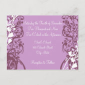 Christelijke uitnodiging tot Paars uitzending (Achterkant)