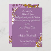 Christelijke uitnodiging tot Paars uitzending (Voorkant / Achterkant)