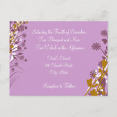 Christelijke uitnodiging tot Paars uitzending (Achterkant)