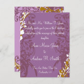 Christelijke uitnodiging tot Paars uitzending (Voorkant / Achterkant)