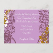 Christelijke uitnodiging tot Paars uitzending (Achterkant)