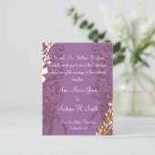 Christelijke uitnodiging tot Paars uitzending (Staand voorkant)