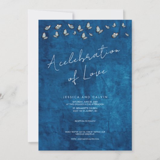 Christelijke uitnodiging voor bruiloft 1 Corinthia (Achterkant)