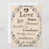 Christelijke uitnodiging voor bruiloften via scrip (Achterkant)